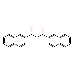 1,3-Propanedione, 1,3-di-2-naphthalenyl- structure