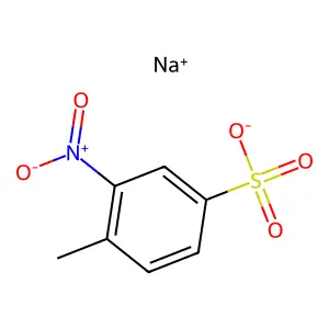 Sodium 4-methyl-3-nitrobenzenesulphonate structure