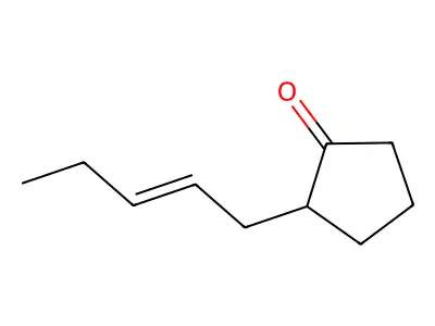 3-Oxo-2-(2-pentenyl)-cyclopentane structure