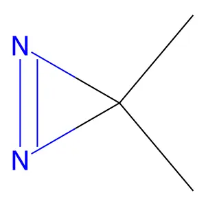 3,3-Dimethyldiazirine structure