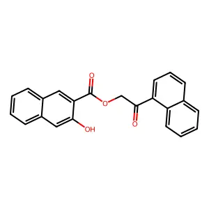 2-(1-Naphthyl)-2-oxoethyl 3-hydroxy-2-naphthoate structure