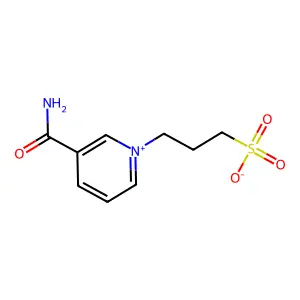 3-(Aminocarbonyl)-1-(3-sulphonatopropyl)pyridinium structure