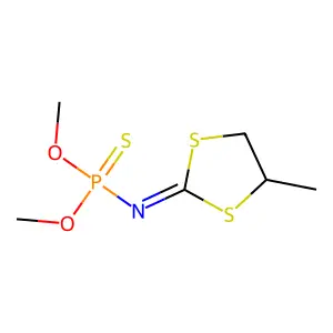 Imidocarbonic acid, (dimethoxyphosphinothioyl)dithio-, cyclic propylene ester structure