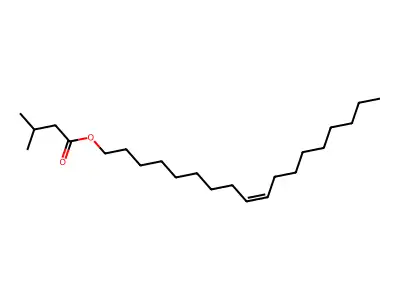 Octadec-9-enyl 3-methylbutanoate structure