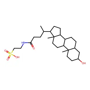Lithocholic acid taurine conjugate structure