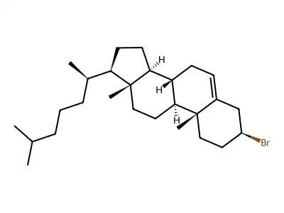 3beta-Bromocholest-5-ene structure