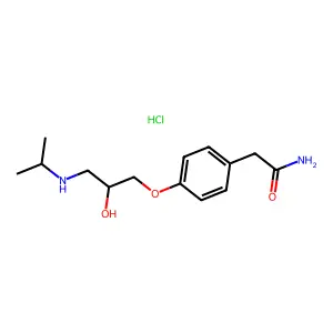 Atenolol hydrochloride structure