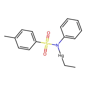 N-(ethylmercury)-p-toluenesulphonanilide structure