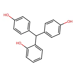 alpha,alpha-Bis(p-hydroxyphenyl)-o-cresol structure