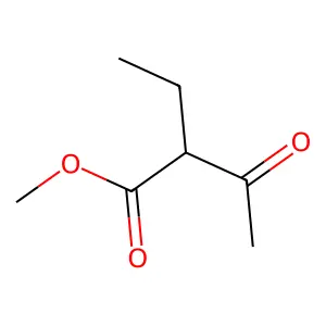 Butanoic acid, 2-ethyl-3-oxo-, methyl ester structure