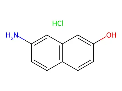 2-Naphthol, 7-amino-, hydrochloride structure