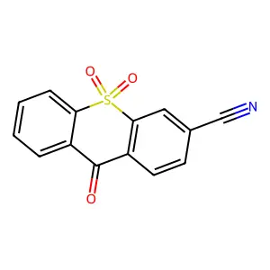 9-Oxo-9H-thioxanthene-3-carbonitrile 10,10-dioxide structure