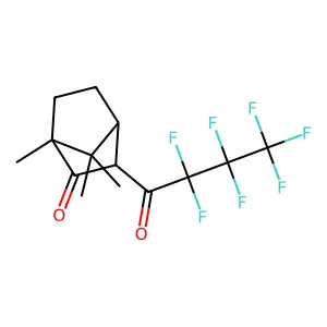 3-Heptafluorobutyryl-(+)-camphor structure