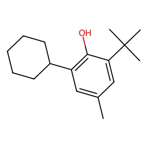 Phenol, 2-cyclohexyl-6-(1,1-dimethylethyl)-4-methyl- structure