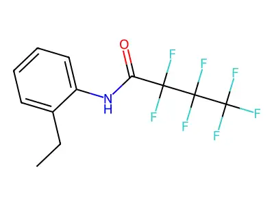 N-(2-Ethylphenyl)-2,2,3,3,4,4,4-heptafluorobutanamide structure