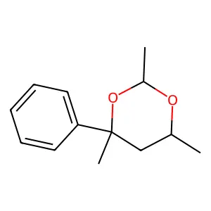 1,3-Dioxane, 2,4,6-trimethyl-4-phenyl- structure