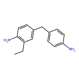 Benzenamine, 4-((4-aminophenyl)methyl)-2-ethyl- structure