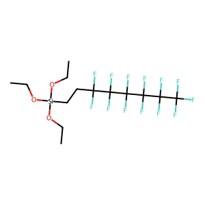 3,3,4,4,5,5,6,6,7,7,8,8,8-Tridecafluorooctyltriethoxysilan structure