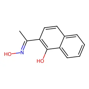 Ethanone, 1-(1-hydroxy-2-naphthalenyl)-, oxime structure