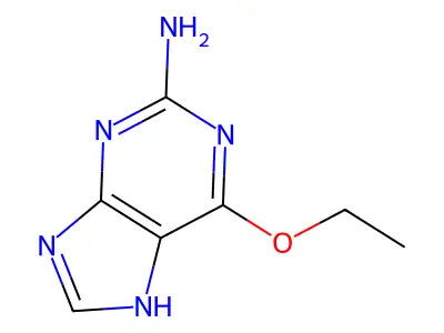 6-ethoxy-9H-purin-2-amine structure