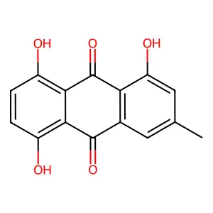 1,5,8-Trihydroxy-3-methyl-9,10-anthracenedione structure