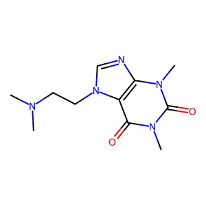 7-(2-(Dimethylamino)ethyl)-3,7-dihydro-1,3-dimethyl-1H-purine-2,6-dione structure
