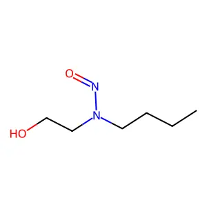 Butyl(2-hydroxyethyl)nitrosamine structure