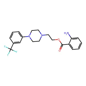 2-[4-[3-(Trifluoromethyl)phenyl]piperazin-1-yl]ethyl 2-aminobenzoate structure