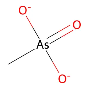 Arsonic acid, methyl-, ion(2-) structure