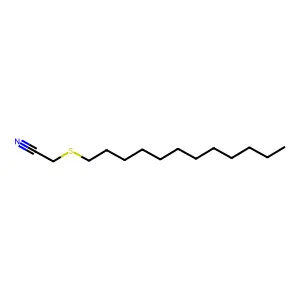 Acetonitrile, 2-(dodecylthio)- structure