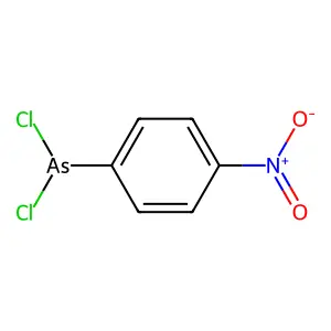 Arsine, dichloro(p-nitrophenyl)- structure