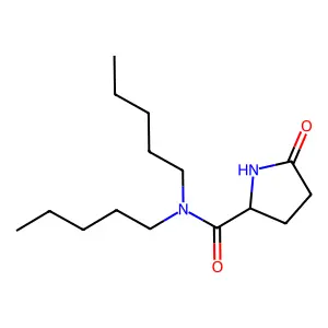 5-Oxo-N,N-dipentylpyrrolidine-2-carboxamide structure