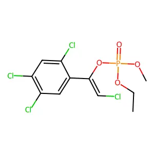 2-Chloro-1-(2,4,5-trichlorophenyl)ethenyl ethyl methyl phosphate structure