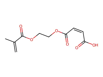 4-[2-(2-Methylprop-2-enoyloxy)ethoxy]-4-oxobut-2-enoic acid structure