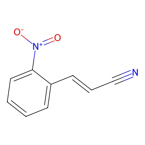 o-Nitrocinnamonitrile structure