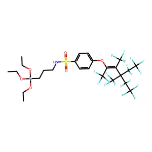 C25H26F19NO6SSi structure