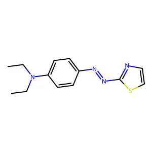 Benzenamine, N,N-diethyl-4-(2-(2-thiazolyl)diazenyl)- structure