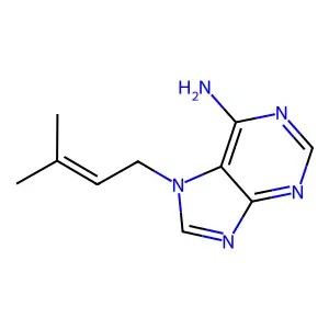 7-(3-Methyl-2-buten-1-yl)-7H-purin-6-amine structure