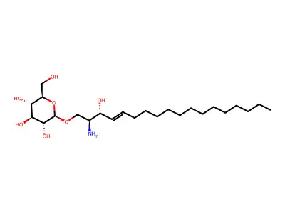 2-(2-Amino-3-hydroxyoctadec-4-enoxy)-6-(hydroxymethyl)oxane-3,4,5-triol structure