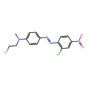 Benzenamine, N-(2-chloroethyl)-4-[2-(2-chloro-4-nitrophenyl)diazenyl]-N-methyl- structure