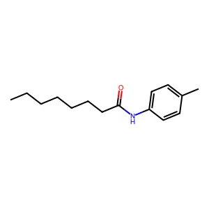 Octanamide, N-(4-methylphenyl)- structure