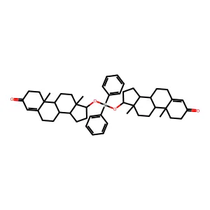 Ditestosteroxydiphenylsilane structure