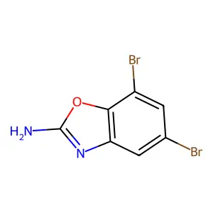 5,7-Dibromo-2-benzoxazolamine structure