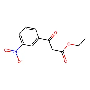 Ethyl 3-nitro-beta-oxobenzenepropanoate structure