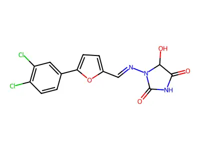 1-[(E)-[5-(3,4-dichlorophenyl)furan-2-yl]methylideneamino]-5 structure
