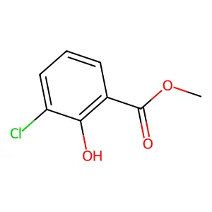 Methyl 3-chlorosalicylate structure
