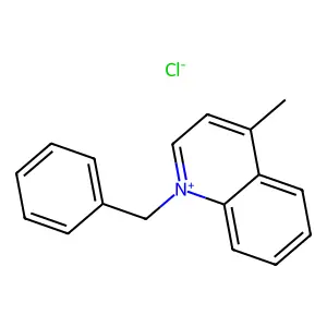 Quinolinium, 4-methyl-1-(phenylmethyl)-, chloride (1:1) structure