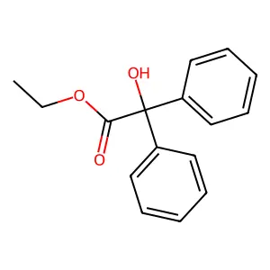 Ethyl diphenylglycolate structure