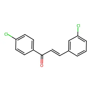3-(3-Chlorophenyl)-1-(4-chlorophenyl)prop-2-en-1-one structure