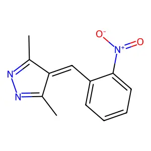 3,5-Dimethyl-4-[(2-nitrophenyl)methylidene]-4H-pyrazole structure